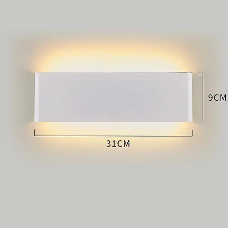 Led Wall Sconce Light 2.4G Bluetooth Remote Control Dimmable Wall Lamp AC170-245V Living Room Bedroom Indoor Wall Light Fixture