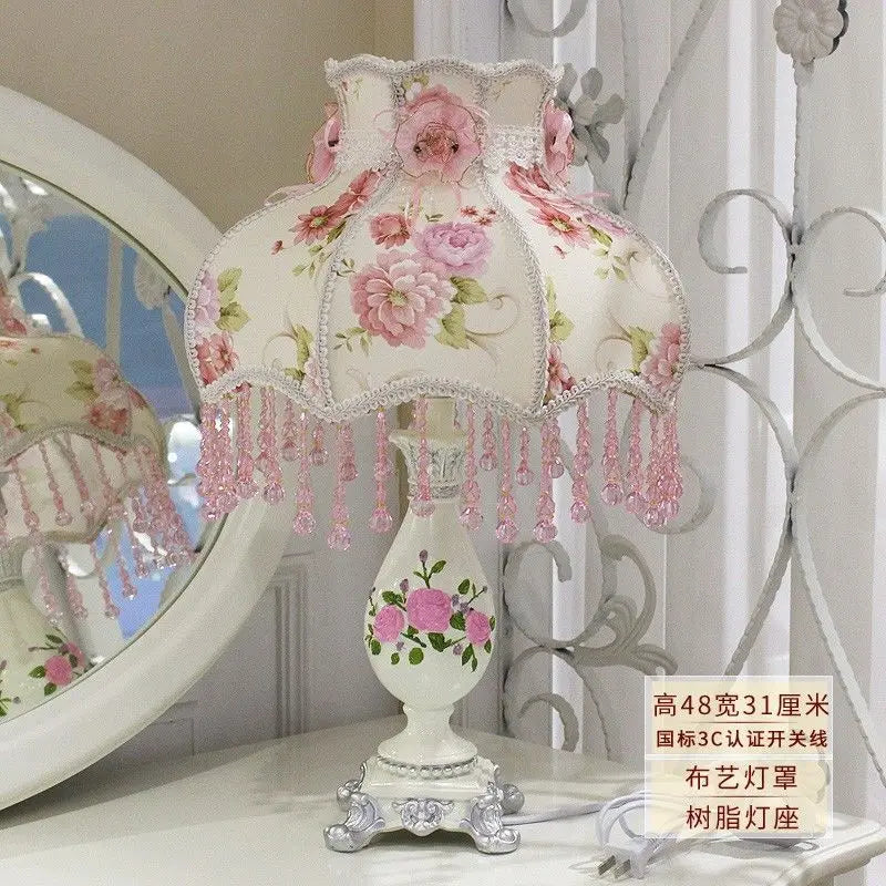 European Style, Bedroom, Desk Lamp Ins Girl, Princess Room, Bedside , Warmth, Gift, Wedding  Wedding, Everbright