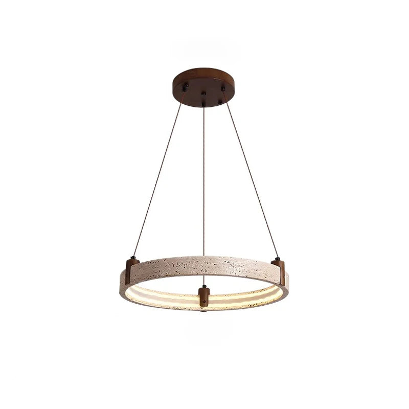 Elevate Your Living Room With Our Luxury Natural Stone LED Chandelier High-end Pendant Light 40cm 50cm 60cm Dimming Function