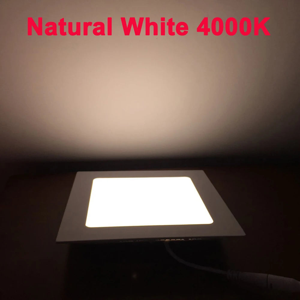 Ultra Thin Dimmable LED Downlight 3W 6W 9W 12W 18W Round LED Ceiling Recessed Panel Downlights Indoor LED Spot Lamp AC85~265V
