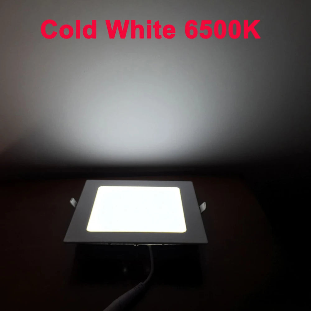 Ultra Thin Dimmable LED Downlight 3W 6W 9W 12W 18W Round LED Ceiling Recessed Panel Downlights Indoor LED Spot Lamp AC85~265V