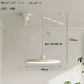 Modern Cream Style LED Pendant Light Creative Art Acrylic Movable Home Decor Chandeliers For Bedroom Study Room Studio Light Fix