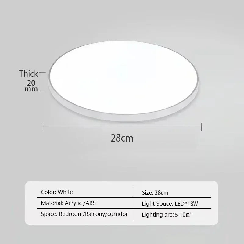 Modern LED Round Ceiling Lamps For Living Room Bedroom Bathroom Dining Room Kitchen Ceiling Light Home Decor Lighting Fixtures