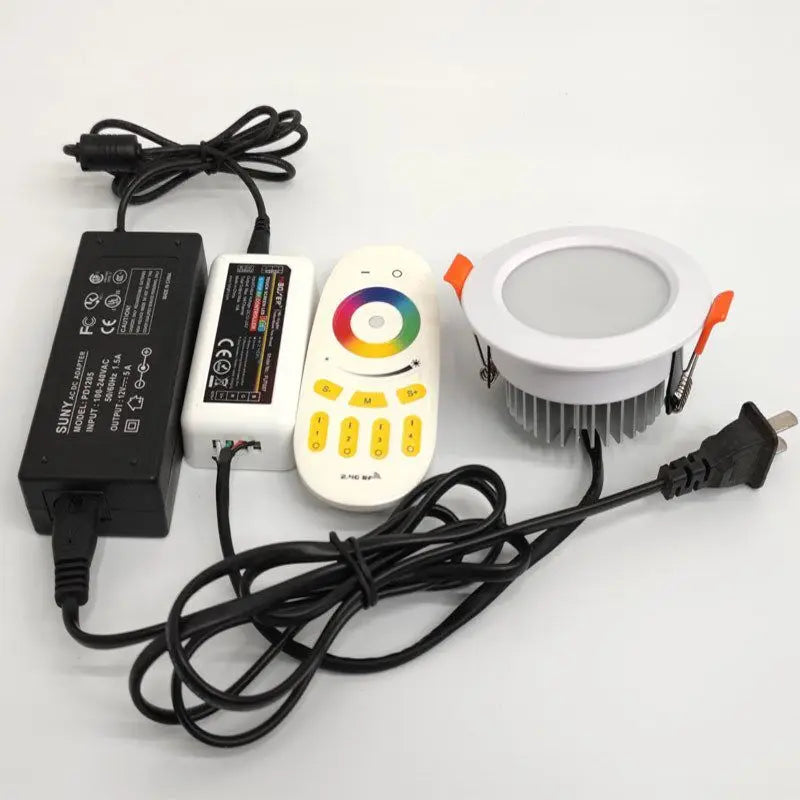 4W/6W/8W/12W RGBW/RGBW LED ceiling light;DC12/24V input;with 4/5 wire PWM driver inside; 100 degree lighting angle