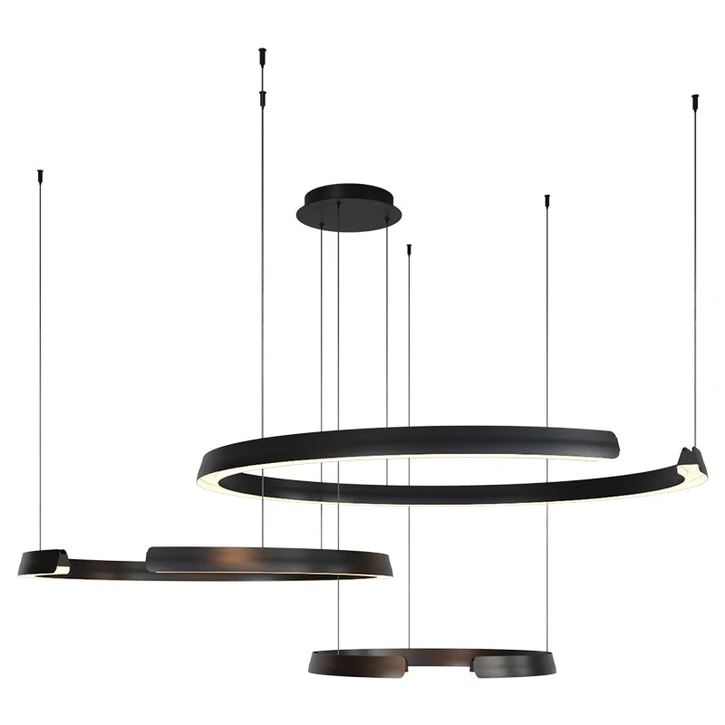 Living room pendant lamp 2023 new modern simple circular main lamp atmospheric dining room lamp ceiling decoration lamp