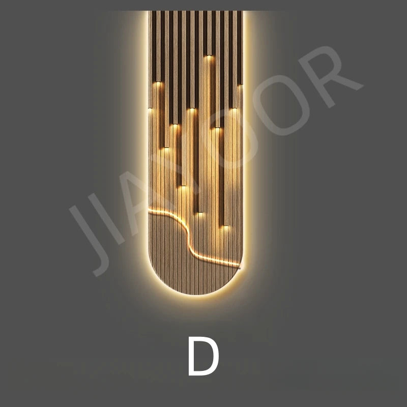 Modern Luxury LED Wall Lamp Fixture Home Decoration Abstract Mural Light Corridor Living Room Lustre High-end Hanging Painting