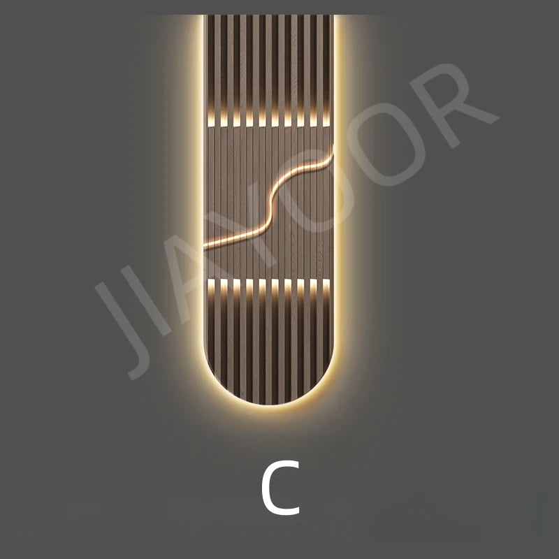 Modern Luxury LED Wall Lamp Fixture Home Decoration Abstract Mural Light Corridor Living Room Lustre High-end Hanging Painting