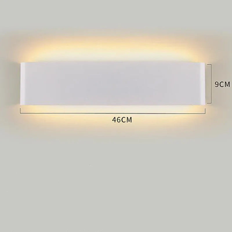 Led Wall Sconce Light 2.4G Bluetooth Remote Control Dimmable Wall Lamp AC170-245V Living Room Bedroom Indoor Wall Light Fixture
