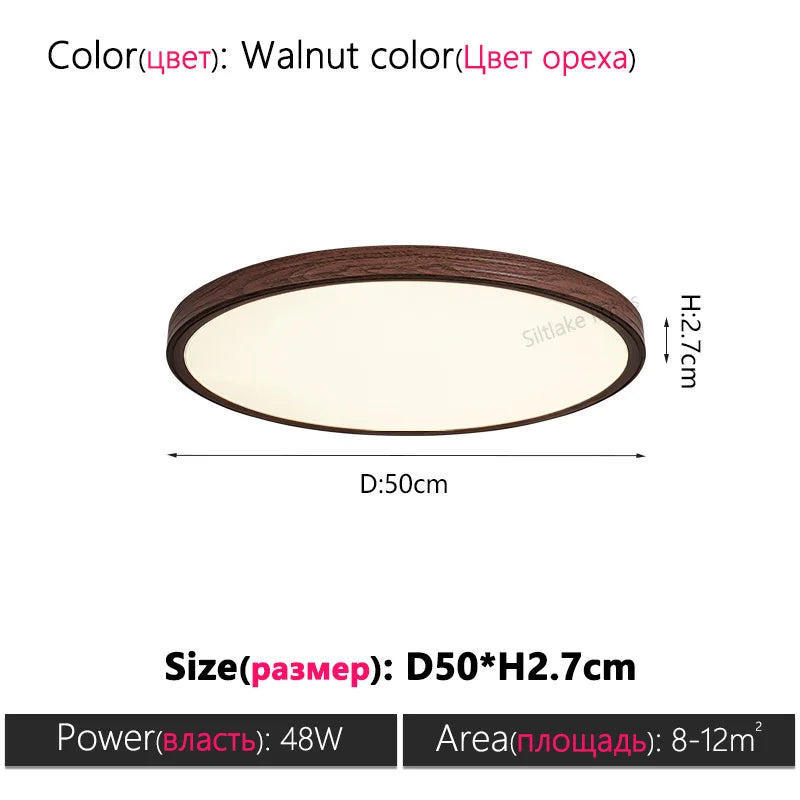 Bedroom ceiling lamp full spectrum eye protection modern simple living room lamp ultra-thin room balcony corridor study lights