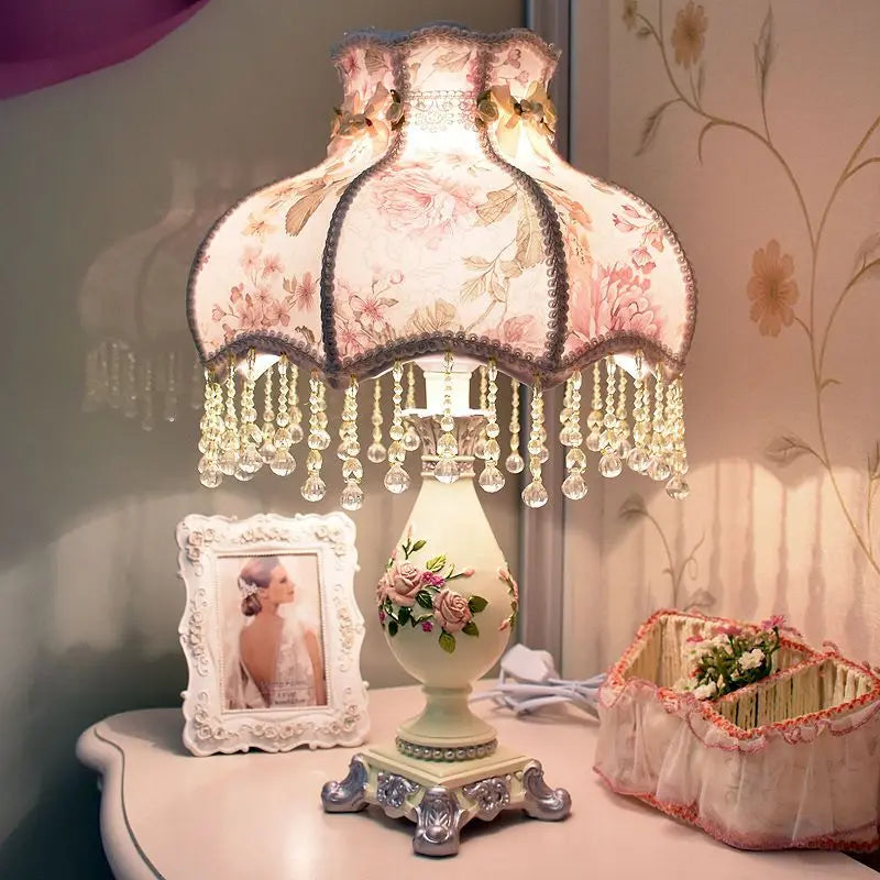 European Style, Bedroom, Desk Lamp Ins Girl, Princess Room, Bedside , Warmth, Gift, Wedding  Wedding, Everbright