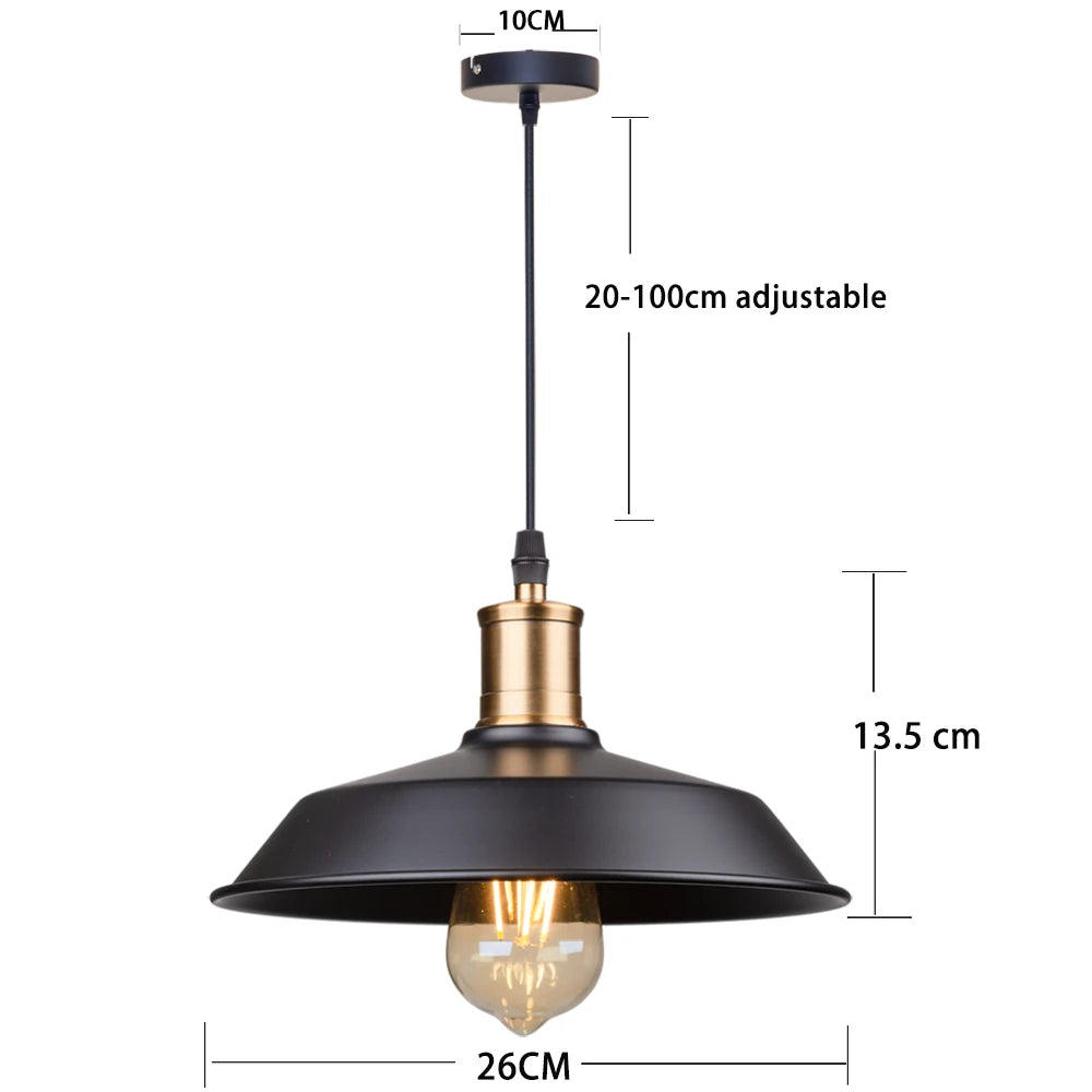 New Industrial Chandelier Vintage Ceiling Lamps Home Loft Style Kitchen Bar Counter Dining Tables Diningroom Decorative E27 base