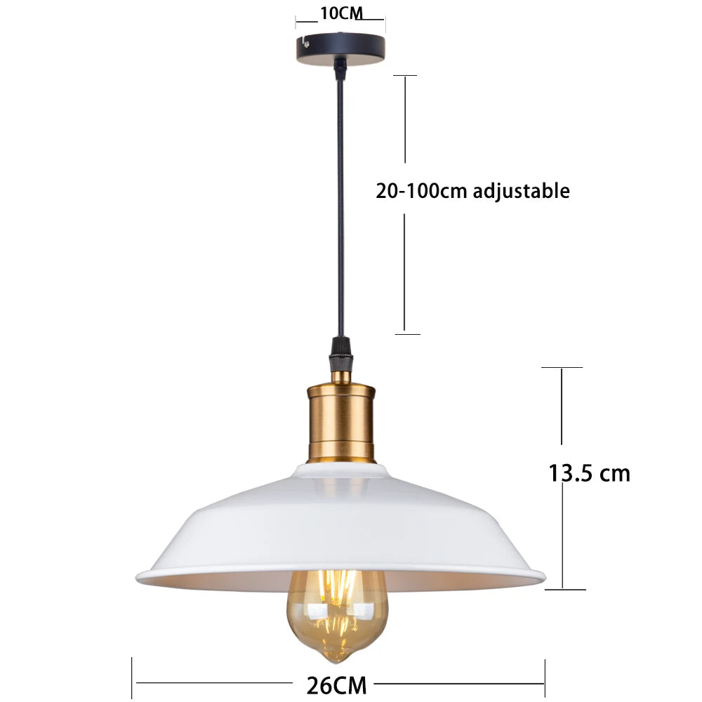 New Industrial Chandelier Vintage Ceiling Lamps Home Loft Style Kitchen Bar Counter Dining Tables Diningroom Decorative E27 base