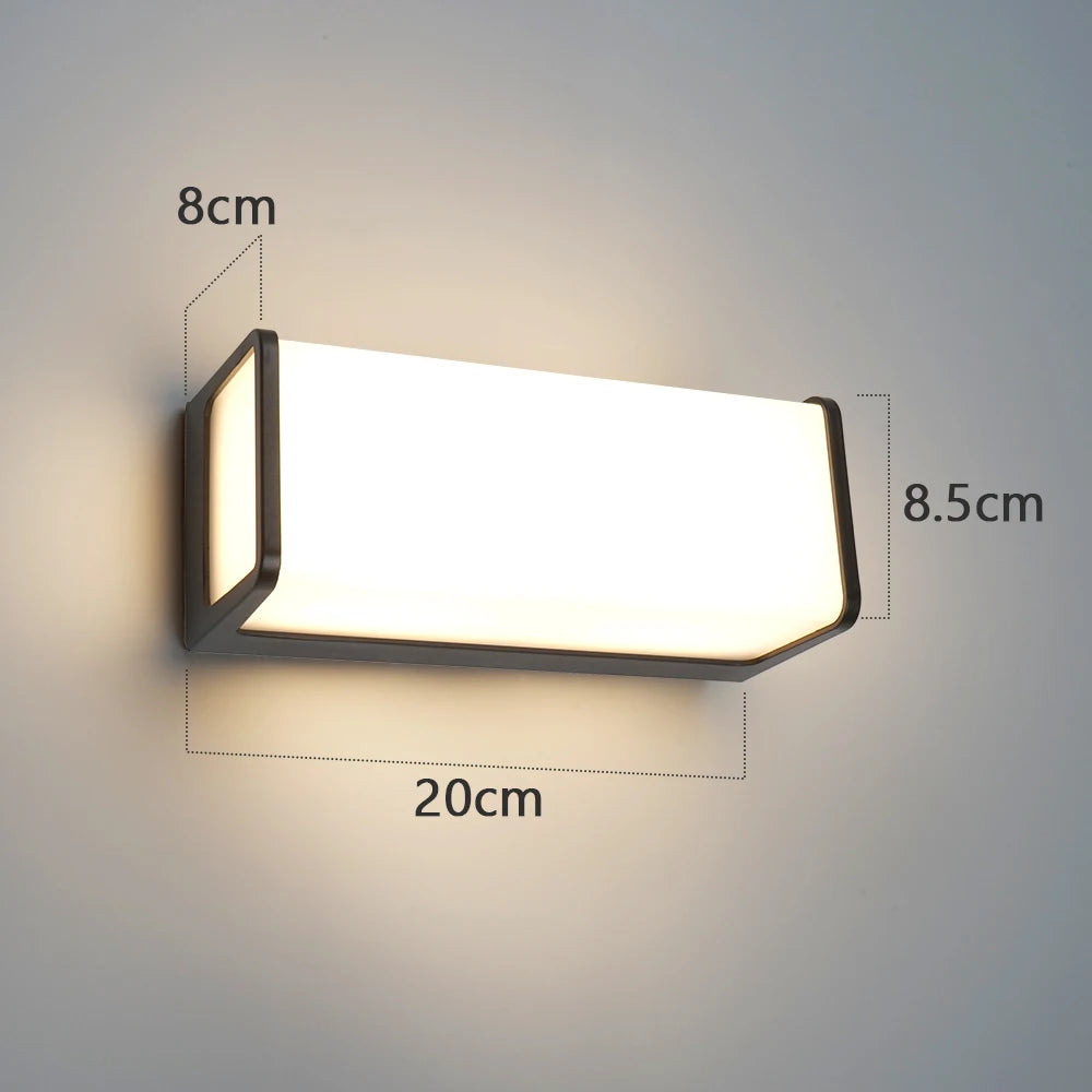 Modern Led Outdoor Wall Light Waterproof IP65 Balcony Garden Fence Lights Outdoor Porch Light Outdoor Wall Lamp