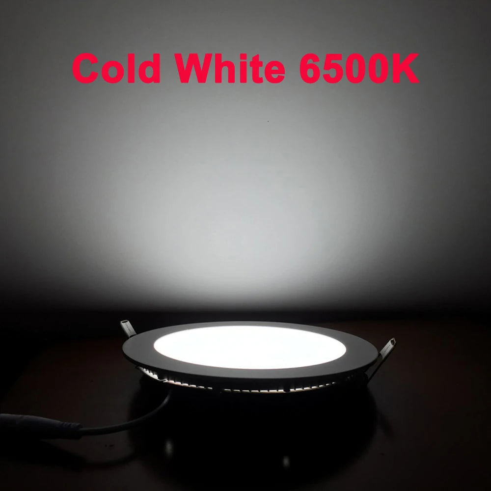 Ultra Thin Dimmable LED Downlight 3W 6W 9W 12W 18W Round LED Ceiling Recessed Panel Downlights Indoor LED Spot Lamp AC85~265V