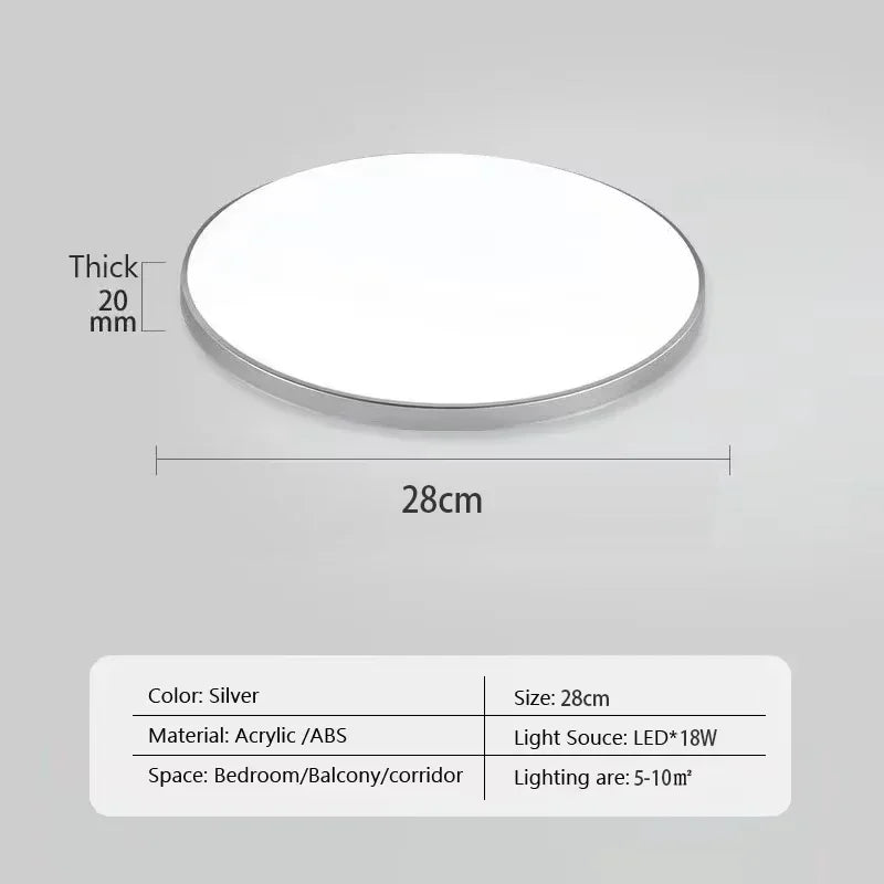Modern LED Round Ceiling Lamps For Living Room Bedroom Bathroom Dining Room Kitchen Ceiling Light Home Decor Lighting Fixtures