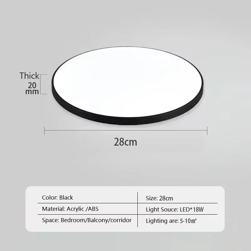 Modern LED Round Ceiling Lamps For Living Room Bedroom Bathroom Dining Room Kitchen Ceiling Light Home Decor Lighting Fixtures