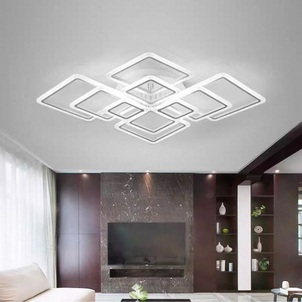 Nordic New Acrylic Ceiling Lights Modern Simple Geometric Lighting for Living Room Light Luxury Atmospheric Bedroom Lamp