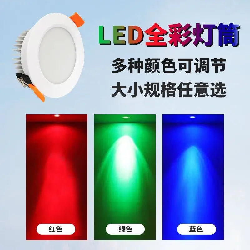 4W/6W/8W/12W RGBW/RGBW LED ceiling light;DC12/24V input;with 4/5 wire PWM driver inside; 100 degree lighting angle