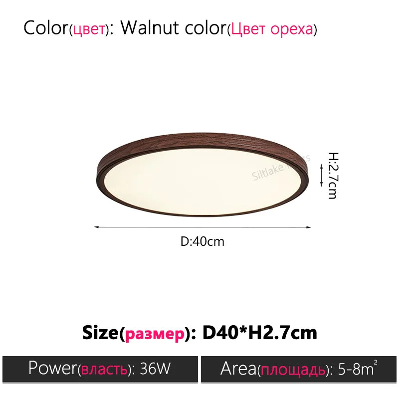 Bedroom ceiling lamp full spectrum eye protection modern simple living room lamp ultra-thin room balcony corridor study lights