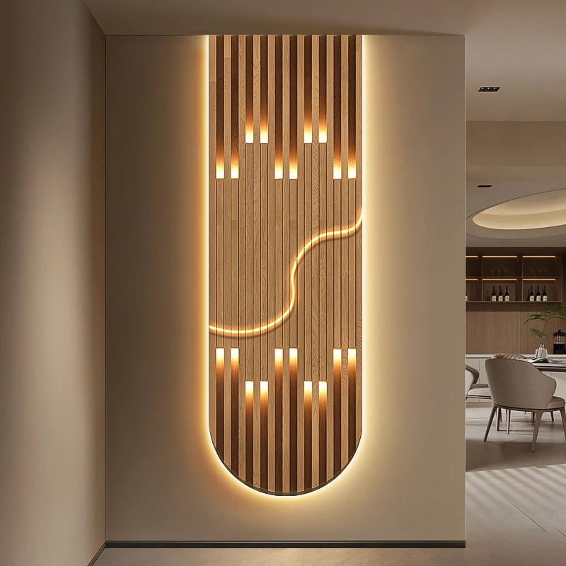 Modern Luxury LED Wall Lamp Fixture Home Decoration Abstract Mural Light Corridor Living Room Lustre High-end Hanging Painting