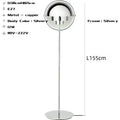 Modern Gubi Floor Lamps For Living Room Home Decor Designer Black Gold Metal Standing Lights