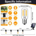 Mini T22 Led String Lights Outdoor Solar Powered 24V Waterproof Dimmable USB Charge Solar Garland for Wedding Party Decoration
