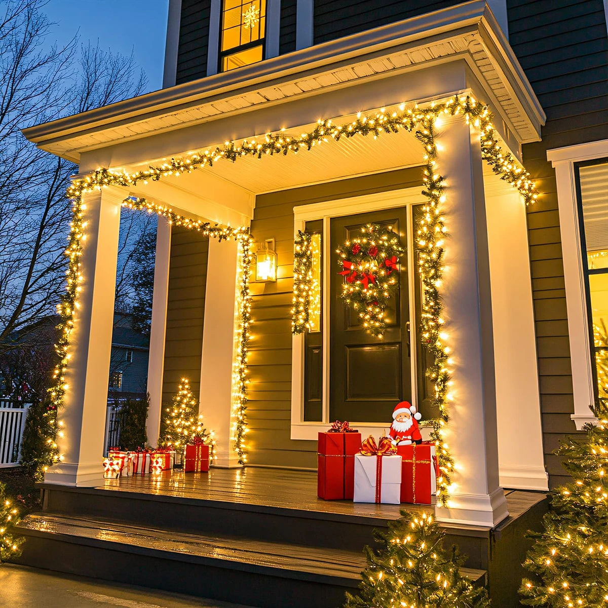 50M 100M String Lights LED Outdoor Fairy Garland Christmas Lights For Garden Terrace Tree Street Wedding Party Decoration