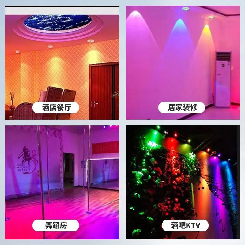 4W/6W/8W/12W RGBW/RGBW LED ceiling light;DC12/24V input;with 4/5 wire PWM driver inside; 100 degree lighting angle