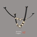 Minimalist Leather Glass Designer LED Ceiling Chandelier Living Dining Room Bar Hotel Exhibition Hall Bedroom Home Decor Lamps
