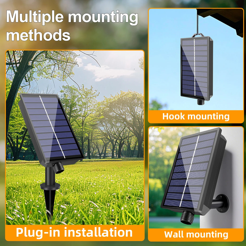 Mini T22 Led String Lights Outdoor Solar Powered 24V Waterproof Dimmable USB Charge Solar Garland for Wedding Party Decoration