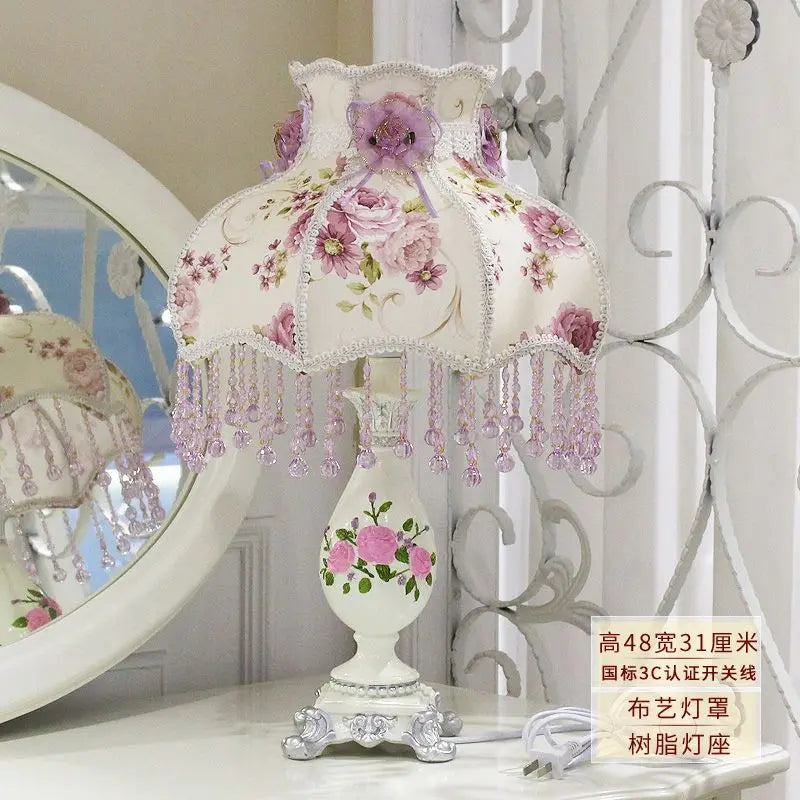 European Style, Bedroom, Desk Lamp Ins Girl, Princess Room, Bedside , Warmth, Gift, Wedding  Wedding, Everbright